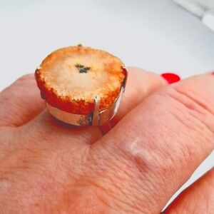 Solar Quartz Promotes Clarity, Purifying The Mind Body Spirit. ring size 7.5